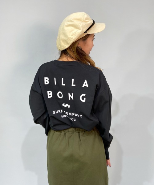 BILLABONG（ビラボン）の「BILLABONG/ビラボン  水陸両用ビッグシルエット無地ロンT/バックプリントロングスリーブTEE/長袖ラッシュガード BC013-856（ラッシュガード・レディース・ホワイト/ブラック/オレンジ・M/L）」の21枚目の写真
