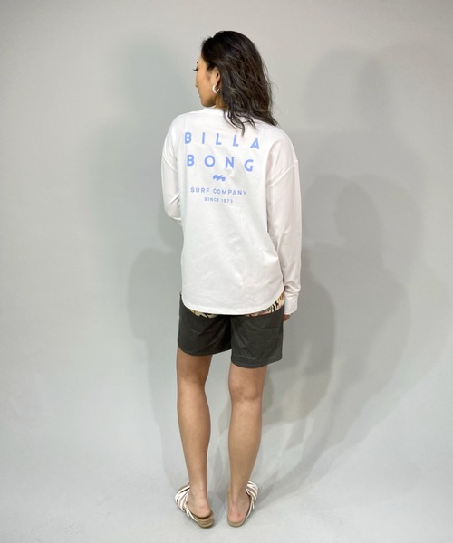 BILLABONG（ビラボン）の「BILLABONG/ビラボン  水陸両用ビッグシルエット無地ロンT/バックプリントロングスリーブTEE/長袖ラッシュガード BC013-856（ラッシュガード・レディース・ホワイト/ブラック/オレンジ・M/L）」の15枚目の写真