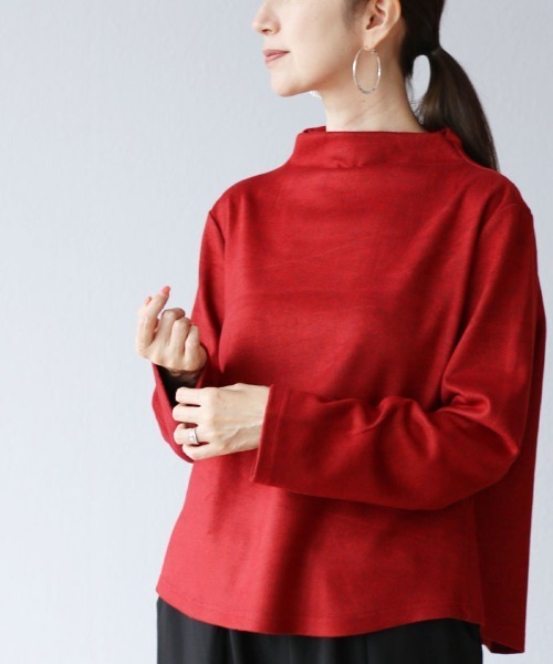 Vieo（ヴィオ）の「着回し力バツグン上品オフネックトップス（その他トップス・レディース・ブラック/ブラウン/グリーン/ベージュ/ボルドー/レッド・FREE）」の5枚目の写真