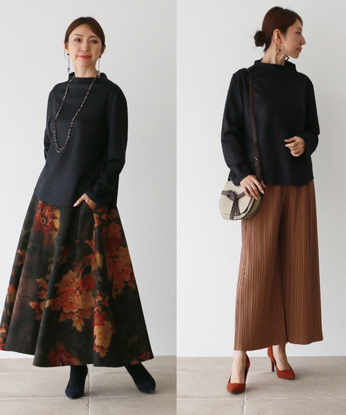 Vieo（ヴィオ）の「着回し力バツグン上品オフネックトップス（その他トップス・レディース・ブラック/ブラウン/グリーン/ベージュ/ボルドー/レッド・FREE）」の10枚目の写真