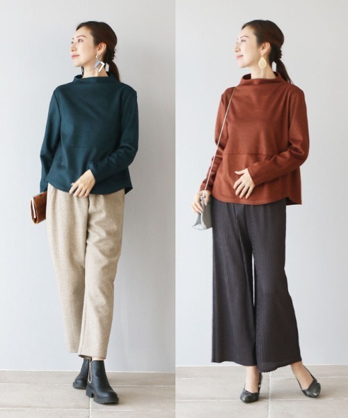 Vieo（ヴィオ）の「着回し力バツグン上品オフネックトップス（その他トップス・レディース・ブラック/ブラウン/グリーン/ベージュ/ボルドー/レッド・FREE）」の20枚目の写真