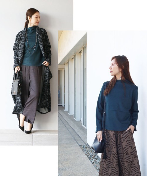 Vieo（ヴィオ）の「着回し力バツグン上品オフネックトップス（その他トップス・レディース・ブラック/ブラウン/グリーン/ベージュ/ボルドー/レッド・FREE）」の22枚目の写真