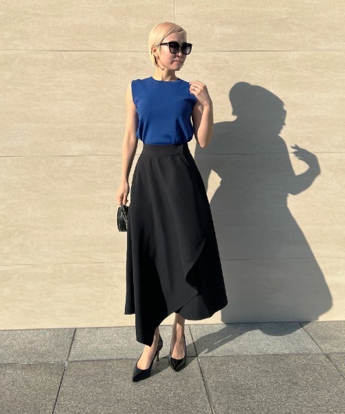 JENNE(ジェンヌ)の「ラップフレアスカート(スカート・レディース・ホワイト/ブラック・MEDIUM/LARGE/SMALL)」の22枚目の写真