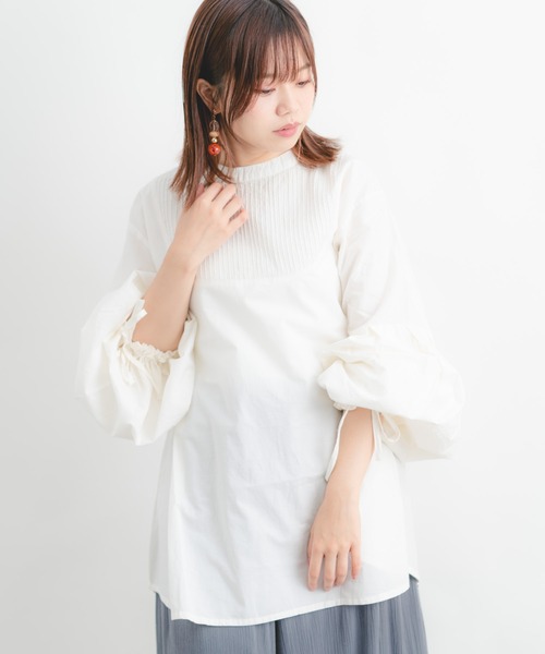 Wordtrobe(ワードトローブ)の「【wordtrobe】袖2WAYチュニック(チュニック・レディース・ホワイト/ブラック/マスタード・FREE)」の8枚目の写真