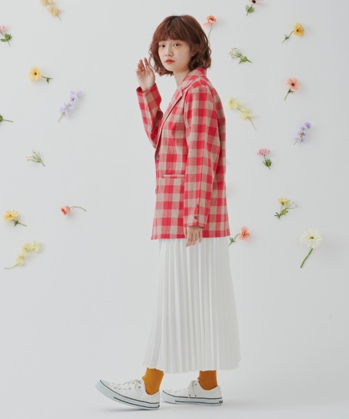 MERLOT（メルロー）の「カラープリーツスカート（スカート・レディース・ホワイト/ピンク/イエロー/グリーン・FREE）」の21枚目の写真