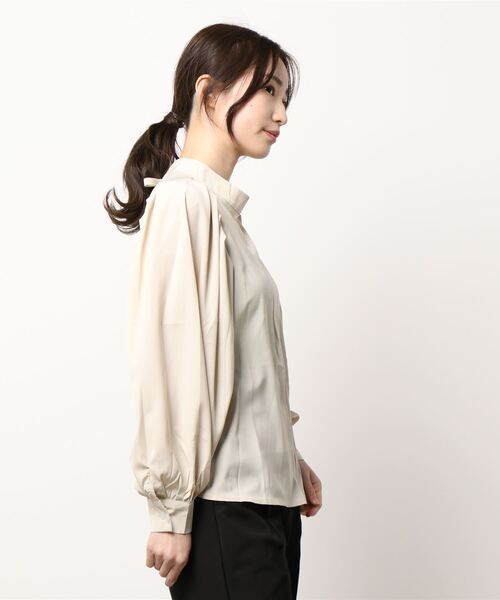 Lace Ladies（レースレディース）の「バックリボン ボリュームショルダーブラウス（シャツ/ブラウス・レディース・ブラック/イエロー/ベージュ・FREE）」の5枚目の写真