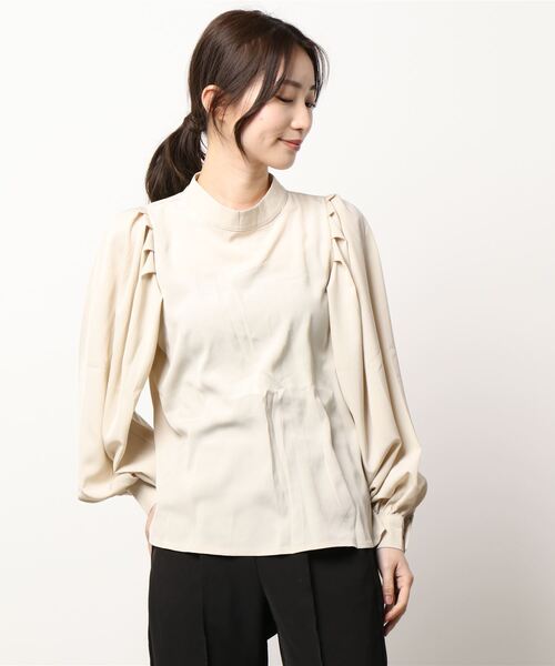 Lace Ladies（レースレディース）の「バックリボン ボリュームショルダーブラウス（シャツ/ブラウス・レディース・ブラック/イエロー/ベージュ・FREE）」の7枚目の写真