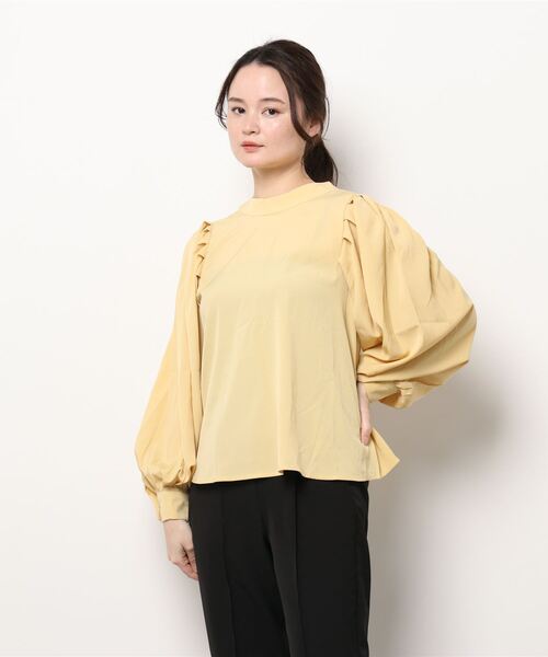Lace Ladies（レースレディース）の「バックリボン ボリュームショルダーブラウス（シャツ/ブラウス・レディース・ブラック/イエロー/ベージュ・FREE）」の6枚目の写真