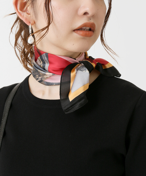 Simplicite（サンプリシテ）の「Color Scarf 2（ストール/ショール・レディース・ブラック/ブルー/レッド/オレンジ・FREE）」の5枚目の写真