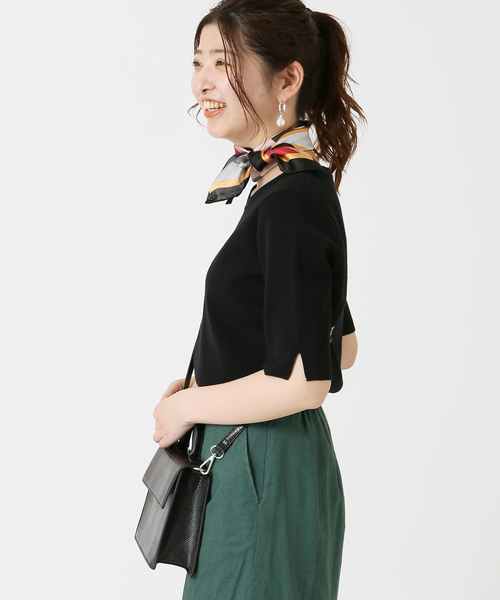 Simplicite（サンプリシテ）の「Color Scarf 2（ストール/ショール・レディース・ブラック/ブルー/レッド/オレンジ・FREE）」の7枚目の写真