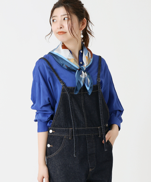 Simplicite（サンプリシテ）の「Color Scarf 2（ストール/ショール・レディース・ブラック/ブルー/レッド/オレンジ・FREE）」の10枚目の写真