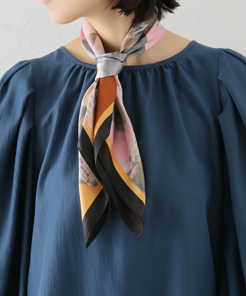 Simplicite（サンプリシテ）の「Color Scarf 2（ストール/ショール・レディース・ブラック/ブルー/レッド/オレンジ・FREE）」の12枚目の写真