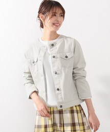 DRESKIP | ノ－カラ－Gジャン(デニムジャケット)