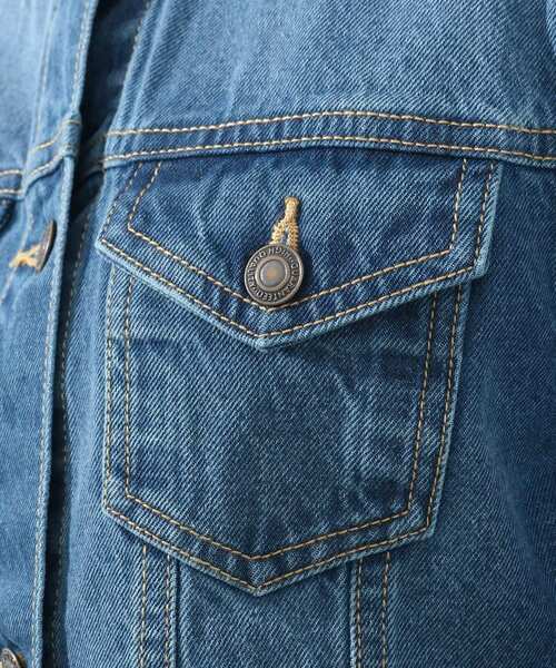 DRESKIP(ドレスキップ)の「◆ノ-カラ-Gジャン(デニムジャケット・レディース・ライトグレー/ライトブルー/ネイビー・02/03)」の13枚目の写真