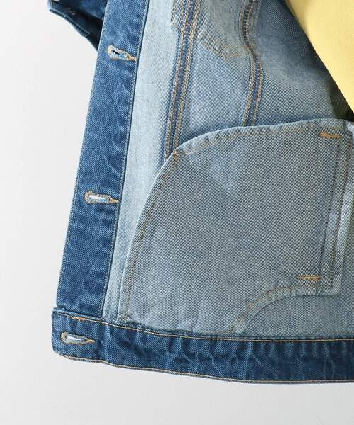 DRESKIP(ドレスキップ)の「◆ノ-カラ-Gジャン(デニムジャケット・レディース・ライトグレー/ライトブルー/ネイビー・02/03)」の14枚目の写真