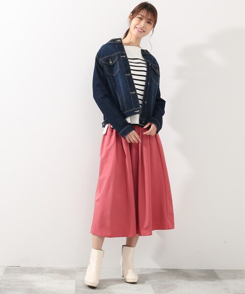 DRESKIP(ドレスキップ)の「◆ノ-カラ-Gジャン(デニムジャケット・レディース・ライトグレー/ライトブルー/ネイビー・02/03)」の17枚目の写真