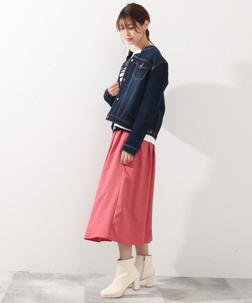 DRESKIP(ドレスキップ)の「◆ノ-カラ-Gジャン(デニムジャケット・レディース・ライトグレー/ライトブルー/ネイビー・02/03)」の18枚目の写真