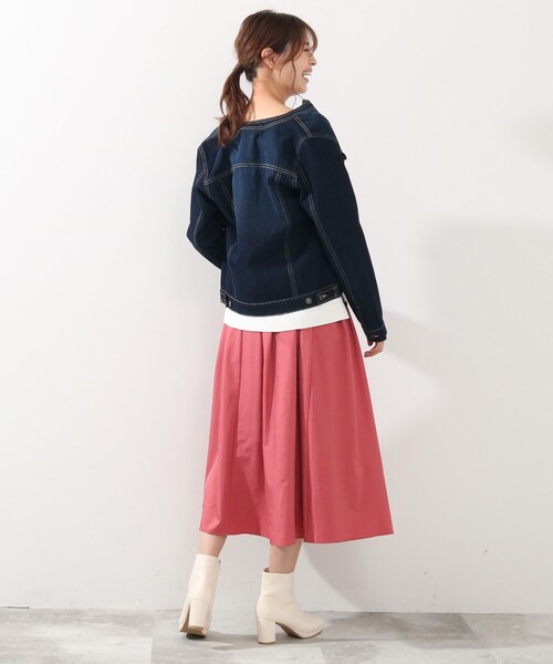 DRESKIP(ドレスキップ)の「◆ノ-カラ-Gジャン(デニムジャケット・レディース・ライトグレー/ライトブルー/ネイビー・02/03)」の19枚目の写真