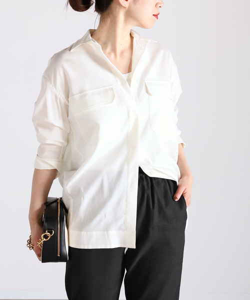 【新品】 マドモアゼル Mesdemoiselles イエナ シースルーシャツ シースルールーズシャツ（シャツ/ブラウス）｜jumelle（ジュメロ