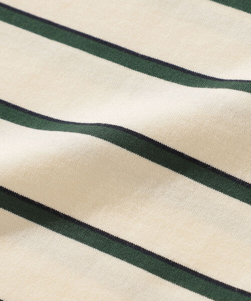 BEAMS（ビームス）の「BEAMS / ボーダー ビッグ Tシャツ（Tシャツ/カットソー・メンズ・アイボリー/ライラック・L/M/S/XL）」の10枚目の写真