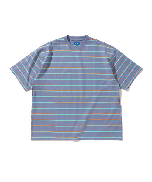 BEAMS（ビームス）の「BEAMS / ボーダー ビッグ Tシャツ（Tシャツ/カットソー・メンズ・アイボリー/ライラック・L/M/S/XL）」の12枚目の写真