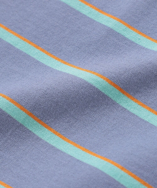 BEAMS（ビームス）の「BEAMS / ボーダー ビッグ Tシャツ（Tシャツ/カットソー・メンズ・アイボリー/ライラック・L/M/S/XL）」の17枚目の写真