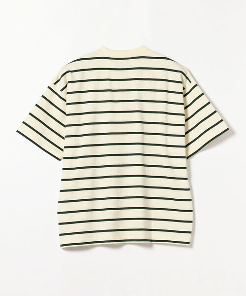 BEAMS（ビームス）の「BEAMS / ボーダー ビッグ Tシャツ（Tシャツ/カットソー・メンズ・アイボリー/ライラック・L/M/S/XL）」の19枚目の写真