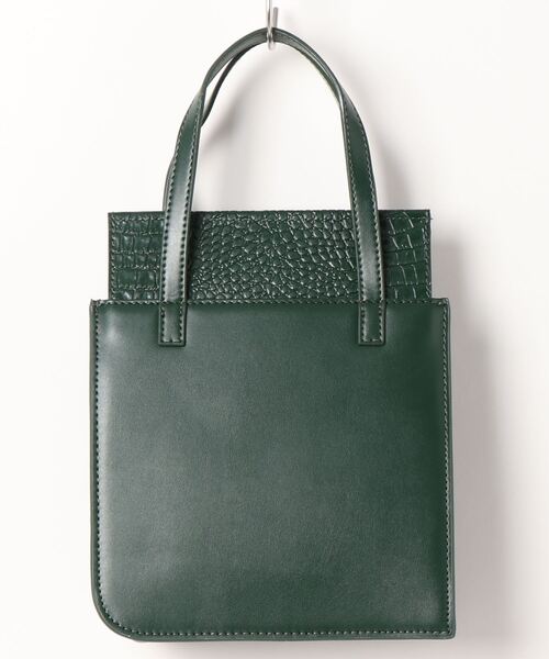 atneK（アトネック）の「【atneK by Scrap Book】BOX-S（トートバッグ・レディース・グリーン/グレー・FREE）」の6枚目の写真