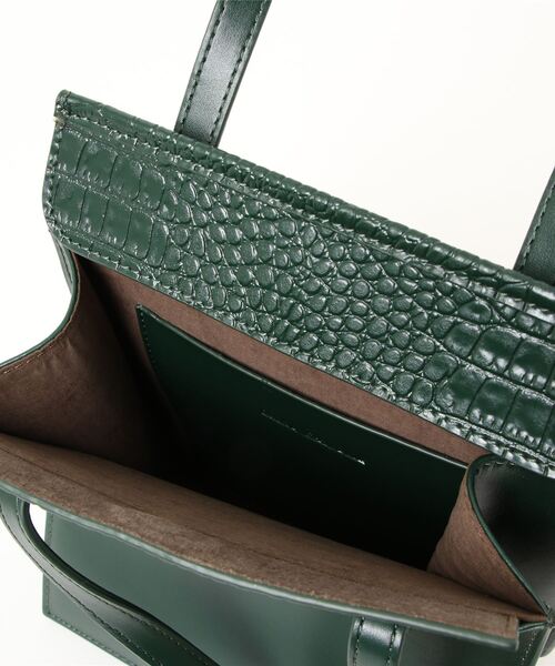 atneK（アトネック）の「【atneK by Scrap Book】BOX-S（トートバッグ・レディース・グリーン/グレー・FREE）」の4枚目の写真