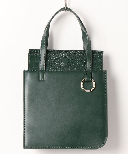 atneK（アトネック）の「【atneK by Scrap Book】BOX-S（トートバッグ・レディース・グリーン/グレー・FREE）」の13枚目の写真