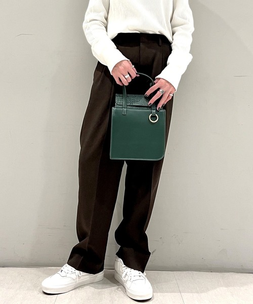 atneK（アトネック）の「【atneK by Scrap Book】BOX-S（トートバッグ・レディース・グリーン/グレー・FREE）」の9枚目の写真