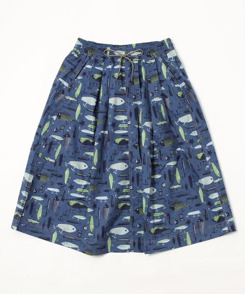 KRIFF MAYER Lady's Collection(クリフメイヤーレディースコレクション)の「クリーネスミモレスカート(スカート・レディース・ダークブルー/ネイビー/グレー/カラフル/ナチュラル/グリーン・MEDIUM/LARGE)」の4枚目の写真