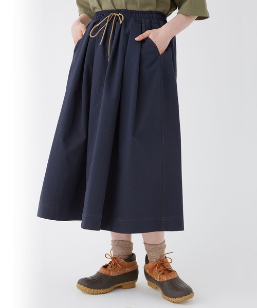 KRIFF MAYER Lady's Collection(クリフメイヤーレディースコレクション)の「クリーネスミモレスカート(スカート・レディース・ダークブルー/ネイビー/グレー/カラフル/ナチュラル/グリーン・MEDIUM/LARGE)」の5枚目の写真