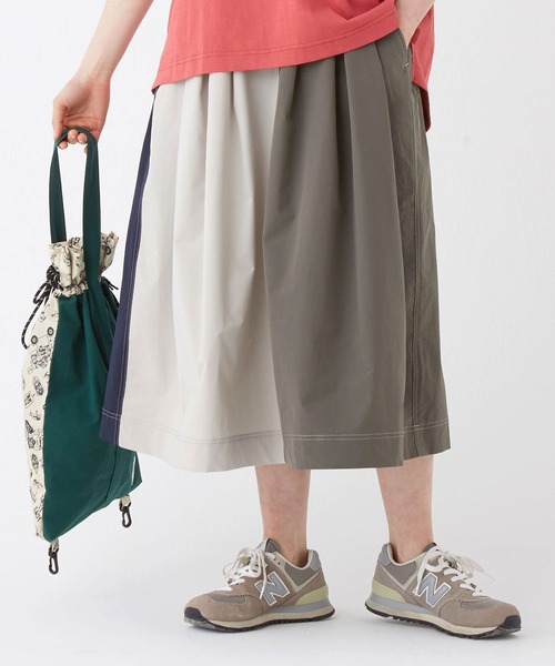 KRIFF MAYER Lady's Collection(クリフメイヤーレディースコレクション)の「クリーネスミモレスカート(スカート・レディース・ダークブルー/ネイビー/グレー/カラフル/ナチュラル/グリーン・MEDIUM/LARGE)」の6枚目の写真