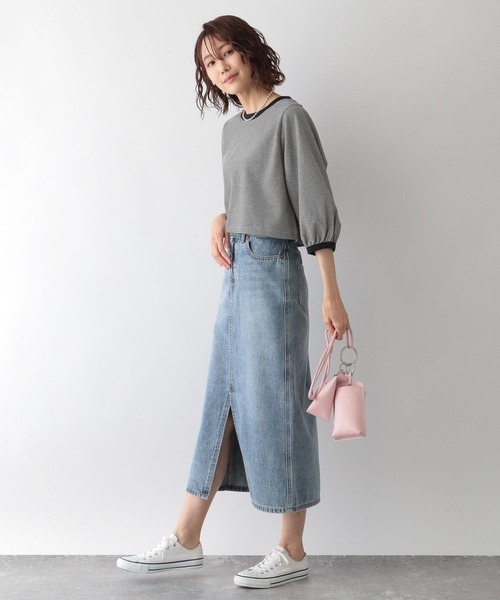 GLOBAL WORK(グローバルワーク)の「レトロジャガードプルオーバー*ワンピース/266709(ワンピース・レディース・ブラック/ベージュ/グリーン・FREE)」の7枚目の写真