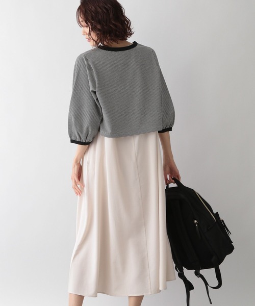 GLOBAL WORK(グローバルワーク)の「レトロジャガードプルオーバー*ワンピース/266709(ワンピース・レディース・ブラック/ベージュ/グリーン・FREE)」の19枚目の写真