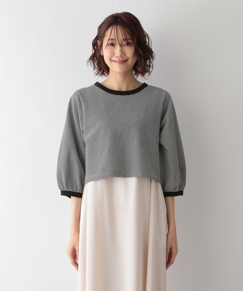 GLOBAL WORK(グローバルワーク)の「レトロジャガードプルオーバー*ワンピース/266709(ワンピース・レディース・ブラック/ベージュ/グリーン・FREE)」の21枚目の写真