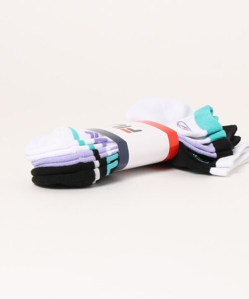 FILA(フィラ)の「【FILA】パックソックスA3P(ソックス/靴下・レディース・ブルー/ホワイト・M/L)」の3枚目の写真