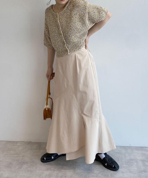 w closet(ダブルクローゼット)の「マーメイドスカート(スカート・レディース・オレンジ/ライトベージュ/ブラウン/ダークベージュ・FREE)」の19枚目の写真