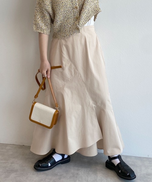 w closet(ダブルクローゼット)の「マーメイドスカート(スカート・レディース・オレンジ/ライトベージュ/ブラウン/ダークベージュ・FREE)」の18枚目の写真