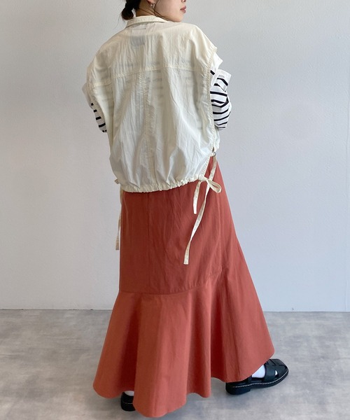 w closet(ダブルクローゼット)の「マーメイドスカート(スカート・レディース・オレンジ/ライトベージュ/ブラウン/ダークベージュ・FREE)」の11枚目の写真