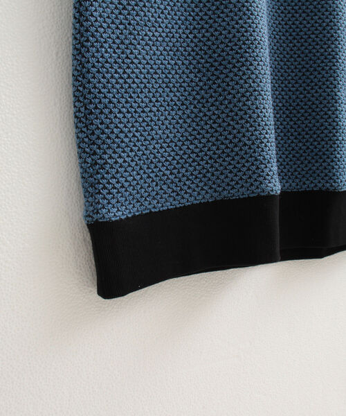 GLOSTER（グロスター）の「【GLOSTER/グロスター】バーズアイVネックニットベスト（ベスト・メンズ・ブラック系その他/ブルー系その他/グリーン系その他・MEDIUM/LARGE）」の9枚目の写真