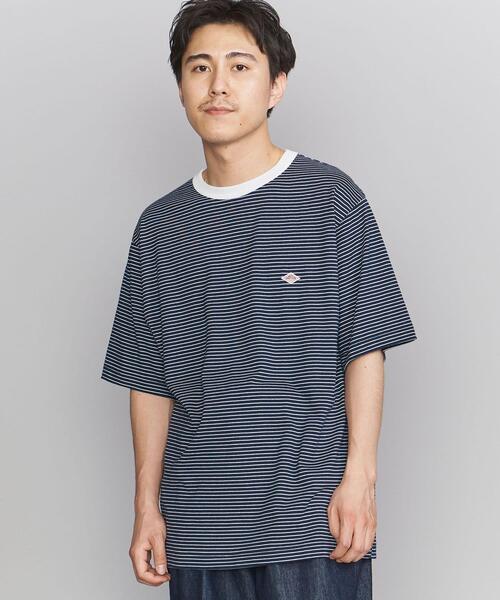 DANTON（ダントン）の「＜DANTON (ダントン）＞BORDER TEE/Tシャツ（Tシャツ/カットソー・メンズ・ホワイト/ネイビー/ケリー・40/42/38）」の3枚目の写真
