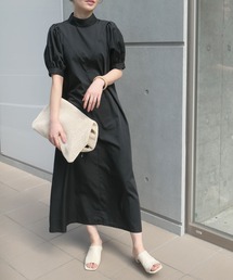 CORNERS | パフスリーブハイネネックロングワンピース(ワンピース)