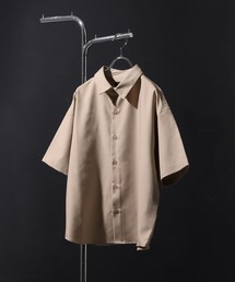 【ZIP FIVE】ルーズシルエットTRストレッチレギュラーカラーシャツ