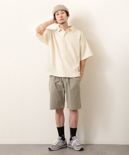 ZIP FIVE（ジップファイブ）の「【ZIP FIVE】ルーズシルエットTRストレッチレギュラーカラーシャツ（シャツ/ブラウス・メンズ・ホワイト/ブラック/ベージュ/ブルー・MEDIUM/LARGE/X-LARGE）」の6枚目の写真