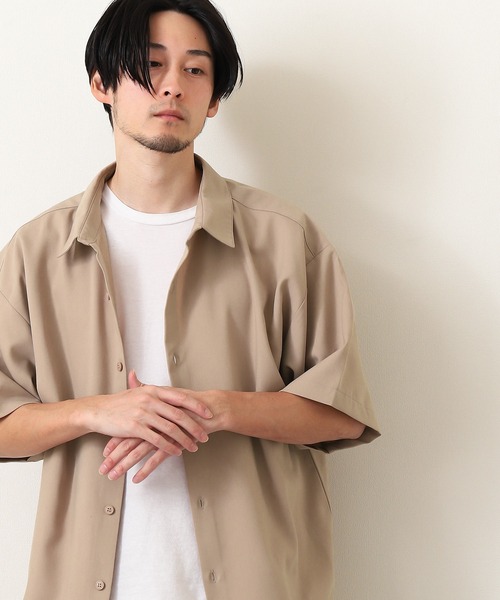 ZIP FIVE（ジップファイブ）の「【ZIP FIVE】ルーズシルエットTRストレッチレギュラーカラーシャツ（シャツ/ブラウス・メンズ・ホワイト/ブラック/ベージュ/ブルー・MEDIUM/LARGE/X-LARGE）」の15枚目の写真