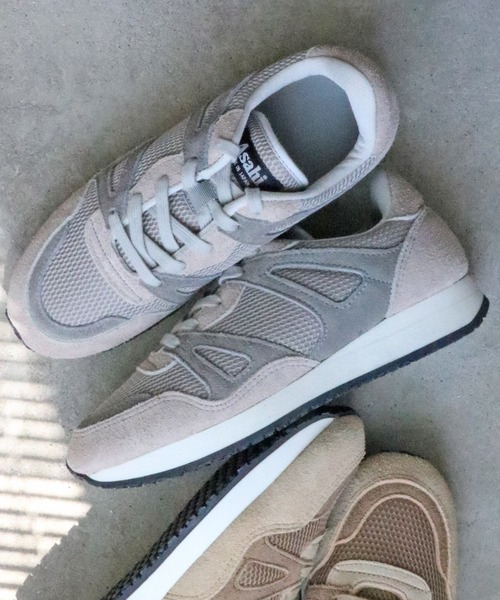 ASAHI（アサヒ）の「【終了】Asahi スニーカー(ASAHI 037)（スニーカー・メンズ・ベージュ/グレー・26.5cm/29.0cm/28.0cm/26.0cm/25.0cm/24.5cm/25.5cm/24.0cm/22.5cm/23.5cm/23.0cm/27.0cm）」の2枚目の写真