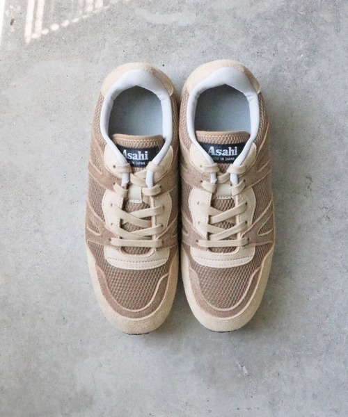 ASAHI（アサヒ）の「【終了】Asahi スニーカー(ASAHI 037)（スニーカー・メンズ・ベージュ/グレー・26.5cm/29.0cm/28.0cm/26.0cm/25.0cm/24.5cm/25.5cm/24.0cm/22.5cm/23.5cm/23.0cm/27.0cm）」の4枚目の写真