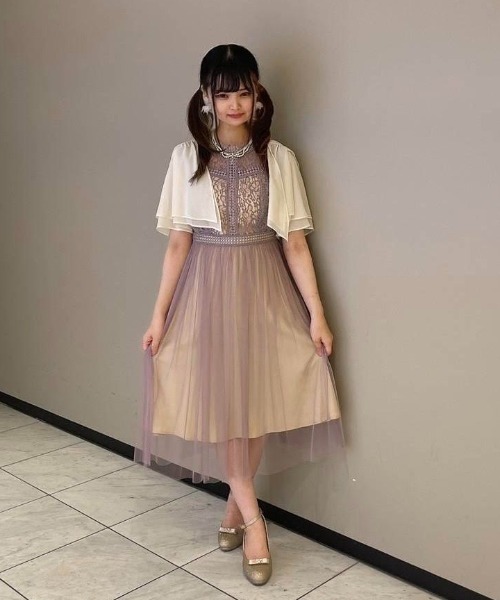 Cupid Heart（キューピッドハート）の「【Cupid Heart】結婚式アクセ！3連パール１粒ネックレス（ネックレス・レディース・ホワイト・MEDIUM）」の6枚目の写真